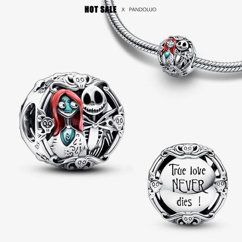 Disney Series Charm Beads Fits Pandora Original Charms Bracelet For Women  Silver Pendant Bead DIY Jewelry Hot Sale