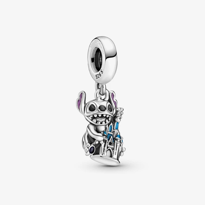 Disney Series Charm Beads Fits Pandora Original Charms Bracelet For Women  Silver Pendant Bead DIY Jewelry Hot Sale