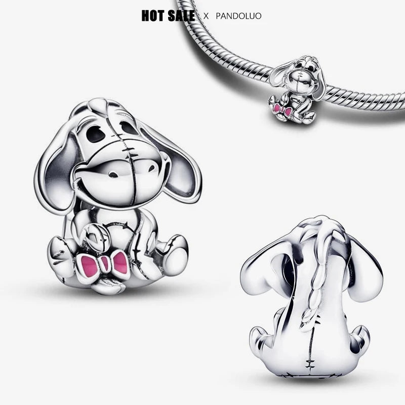 Disney Series Charm Beads Fits Pandora Original Charms Bracelet For Women  Silver Pendant Bead DIY Jewelry Hot Sale